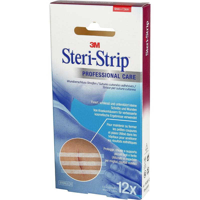 3M STERI STRIP 6x75mm weiss verstärkt 12 x 3 Stk