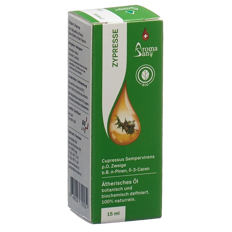 AROMASAN Zypresse Äth/Öl in Schachtel Bio 15 ml