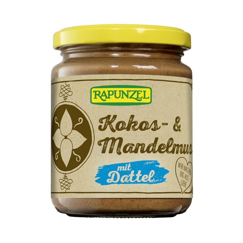 RAPUNZEL Kokos-Mandelmus mit Dattel Glas 250 g