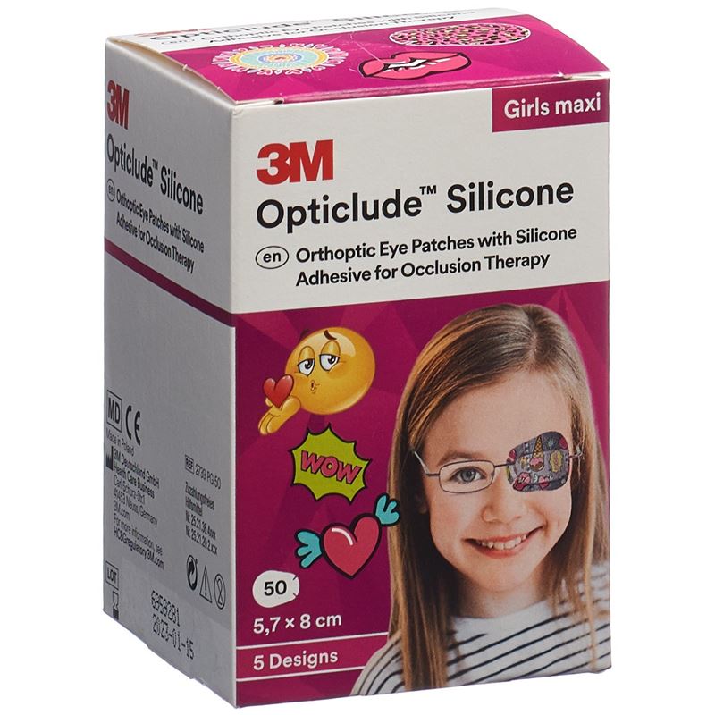 3M OPTICLUDE Sil Augenv 5.7x8cm Maxi Gi (n) 50 Stk