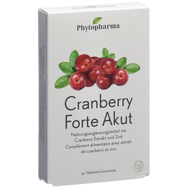 PHYTOPHARMA Cranberry Forte Akut Tabl 30 Stk