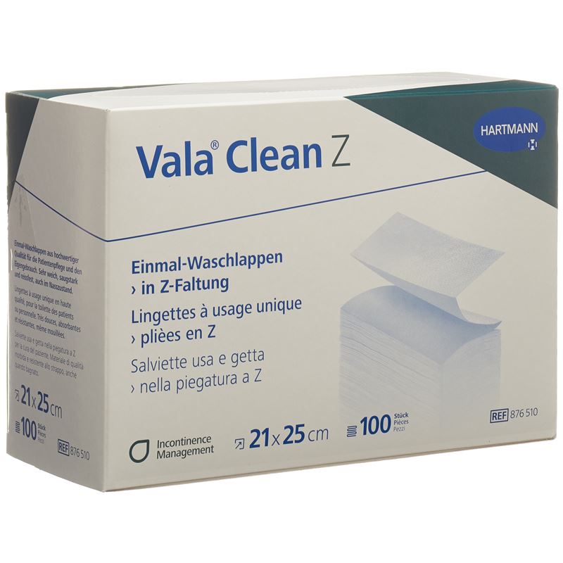 VALACLEAN Z Einmal Waschlappen 21x25cm 100 Stk