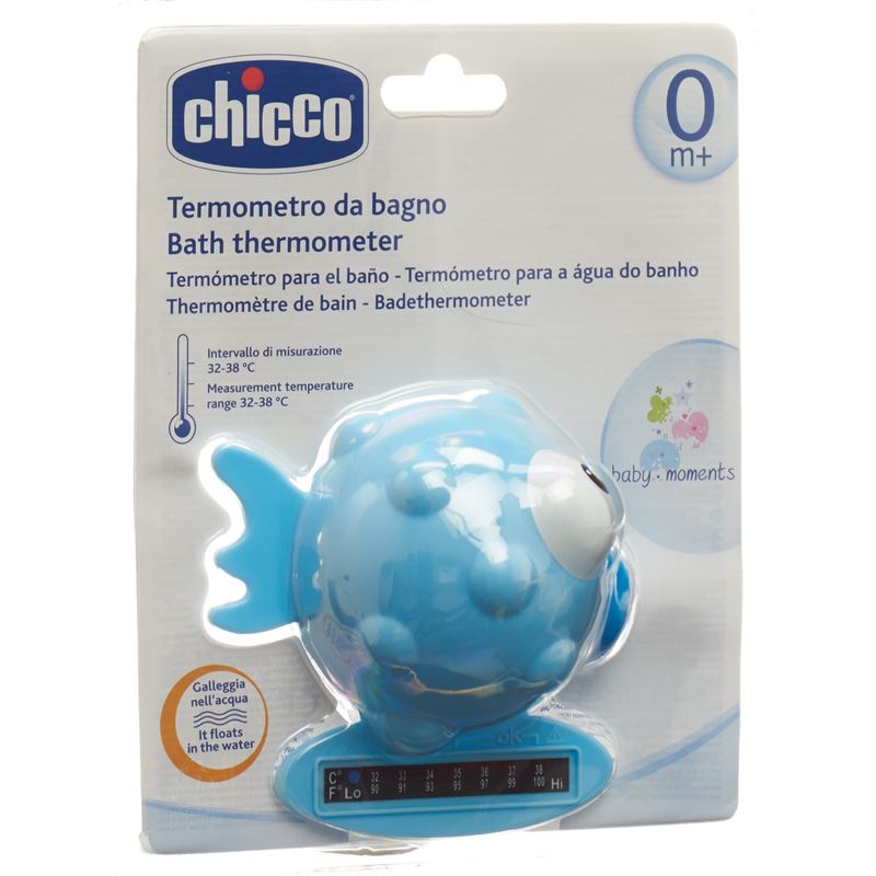 CHICCO Badethermometer Globe Fish light blue 0m+