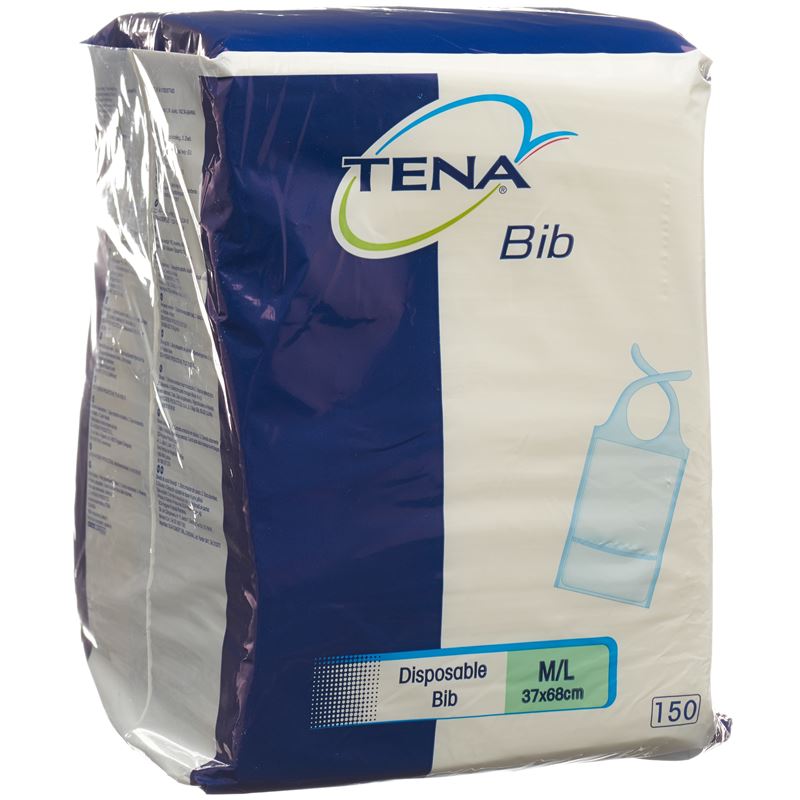 TENA Bib Schutzserviette M/L 37x68cm 150 Stk