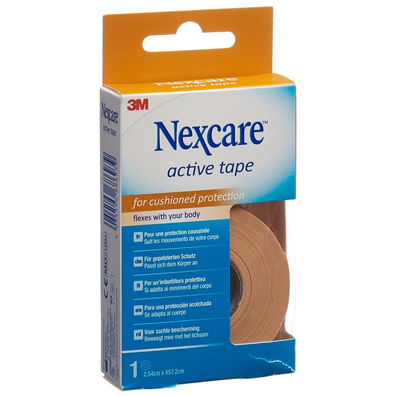 3M NEXCARE Active Tape 2.54cmx4.572m Rolle