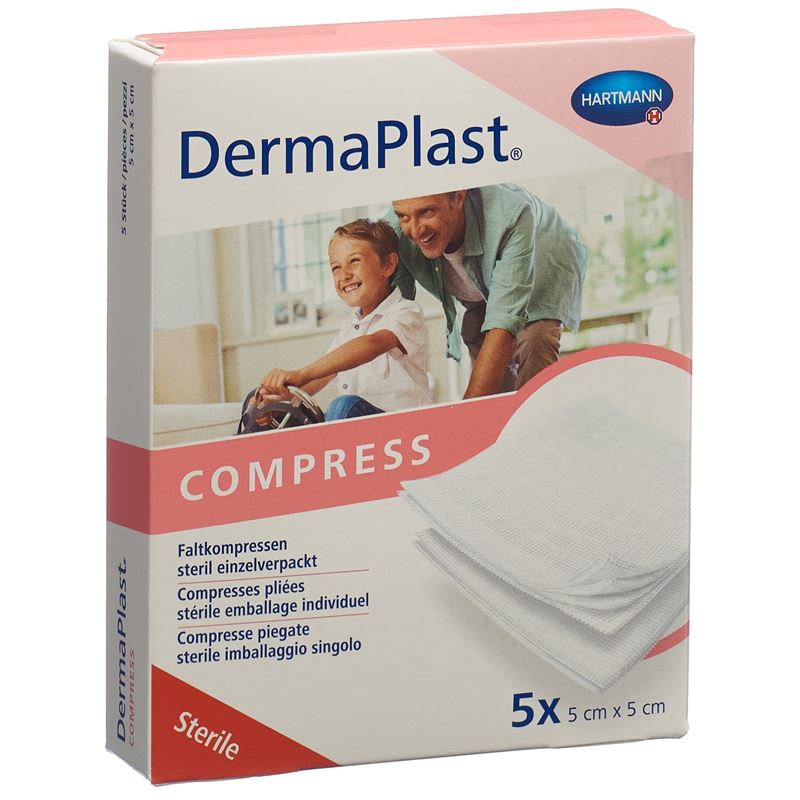 DERMAPLAST Faltkompr Typ17 5x5cm 8fach 5 x 2 Stk