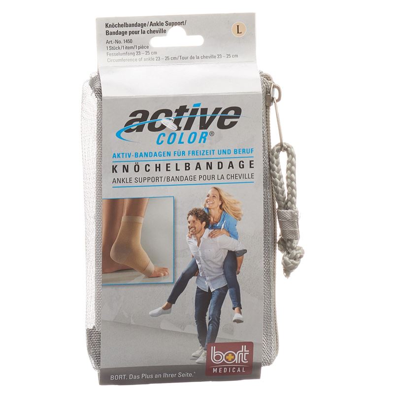 BORT ActiveColor Knöchelbandage XL +25cm beige