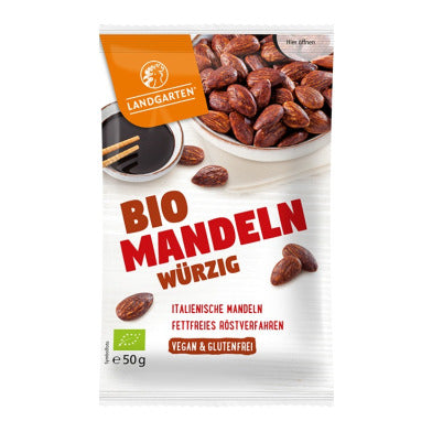 LANDGARTEN Mandeln würzig Bio glutenfrei 50 g