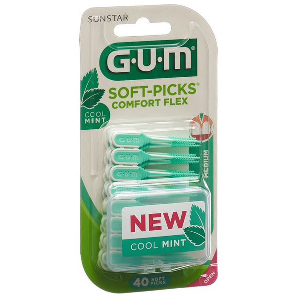 GUM SUNSTAR Soft Picks Comfort Flex re mint 40 Stk