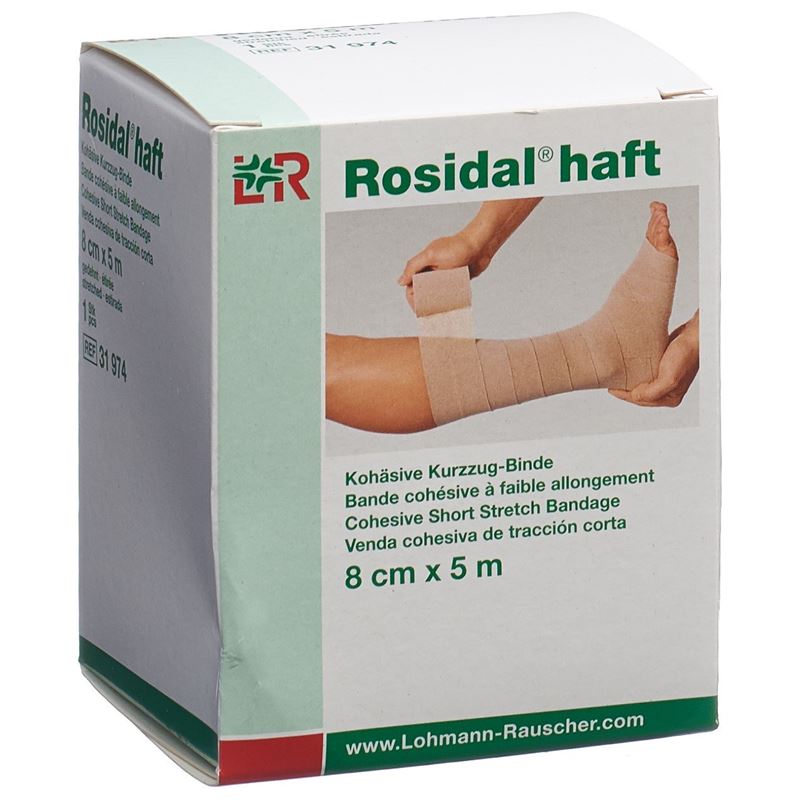 ROSIDAL haft kohäsive Kurzzugbinde 8cmx5m