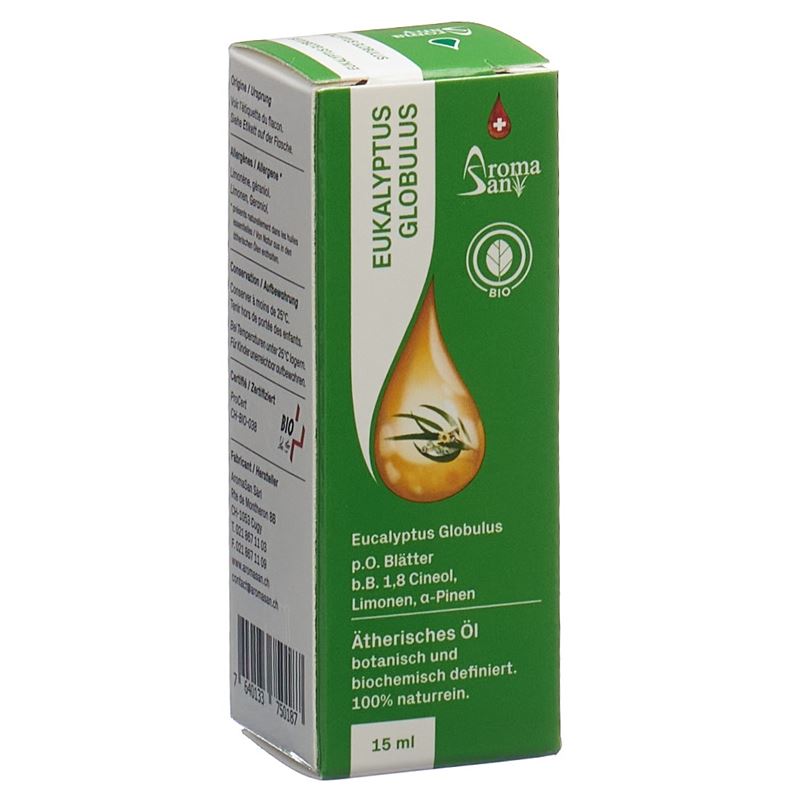 AROMASAN Eukalyptus globu Äth/Öl Schacht Bio 15 ml