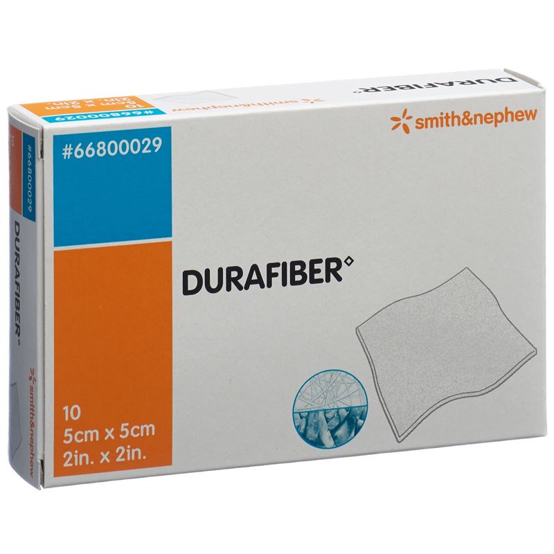 DURAFIBER Wundauflage 5x5cm steril 10 Stk