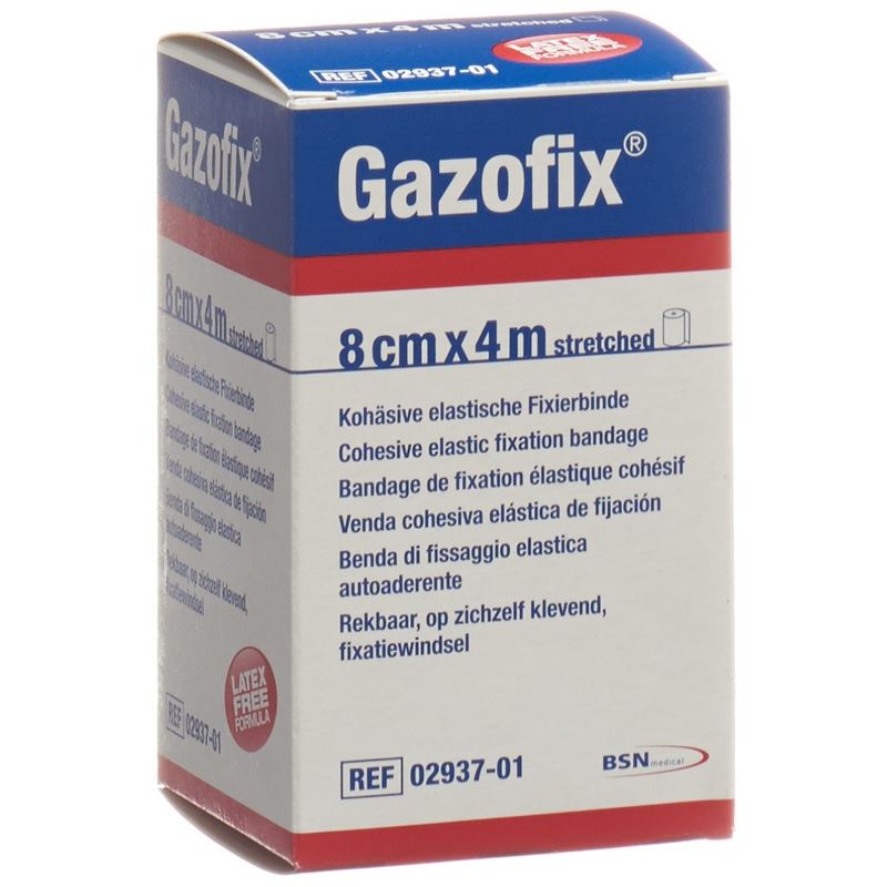 GAZOFIX kohä Fixierbinde 8cmx4m hautf latexfrei