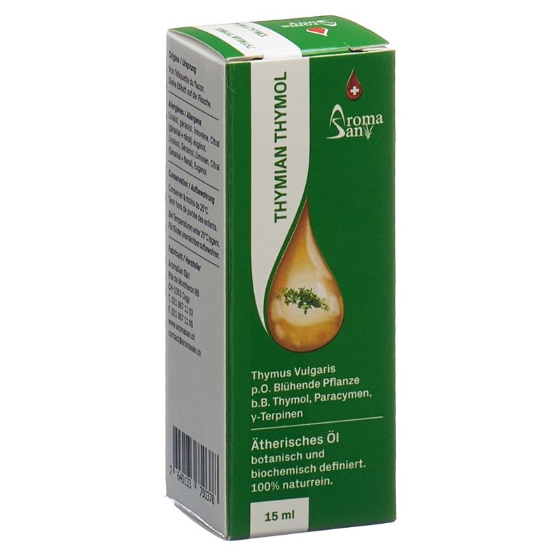 AROMASAN Thymian thymol Äth/Öl Schachtel Bio 15 ml