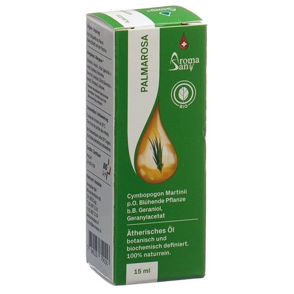 AROMASAN Palmarosa Äth/Öl in Schachtel Bio 15 ml