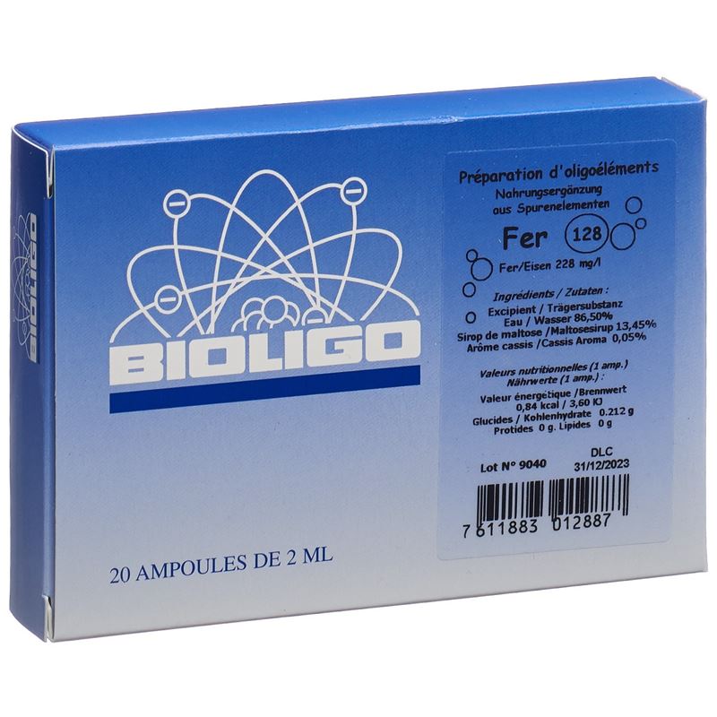 BIOLIGO Fer Lös 20 Amp 2 ml