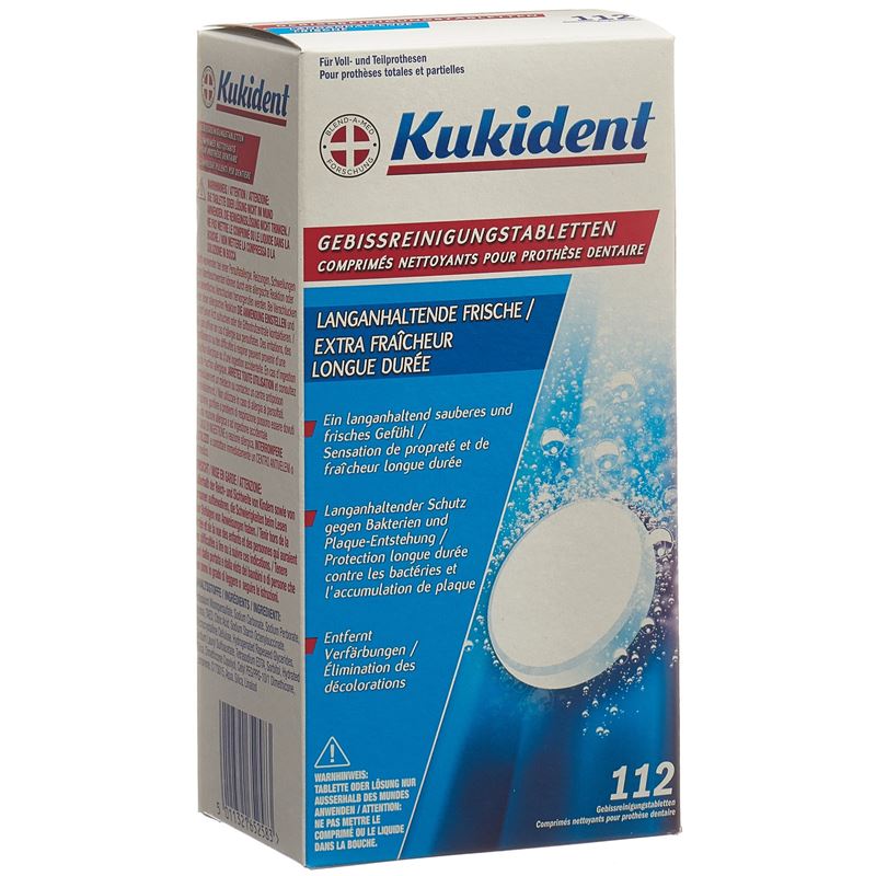 KUKIDENT Reinigung-Tabs langan Frische 112 Stk