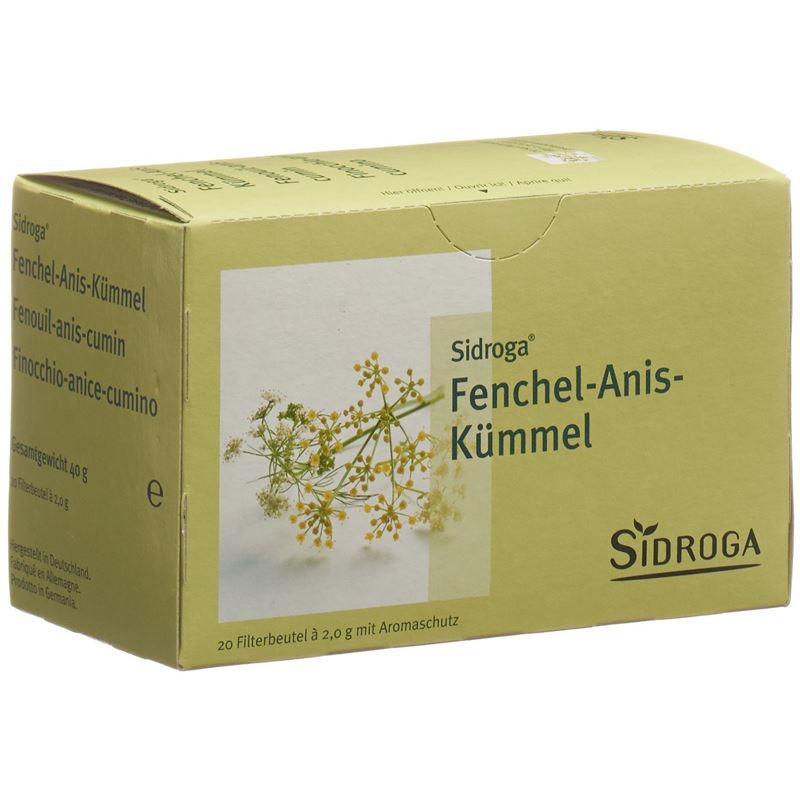 SIDROGA Fenchel Anis Kümmel 20 Btl 2 g