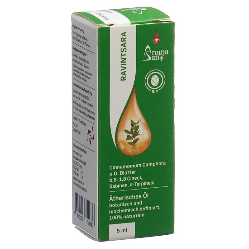 AROMASAN Ravintsara Äth/Öl in Schachtel Bio 5 ml