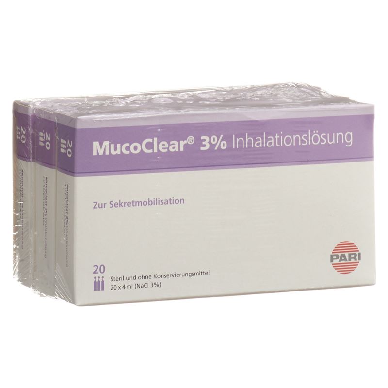 PARI MucoClear 3 % NaCl Inhalationslös 60 Amp 4 ml