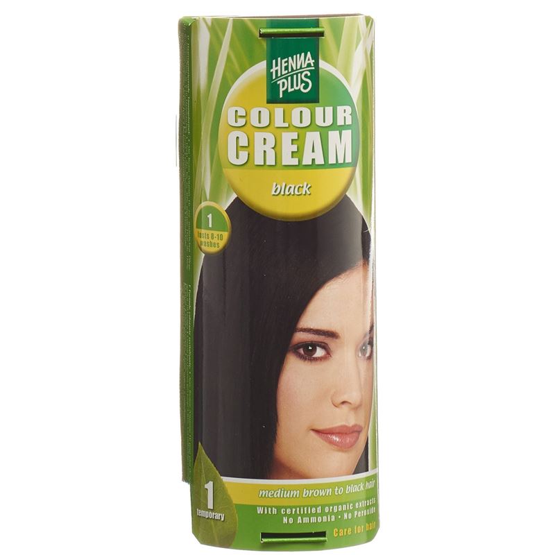 HENNA PLUS Colour Cream 1 schwarz 60 ml