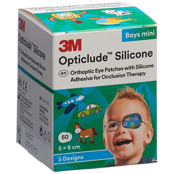 3M OPTICLUDE Sil Augenv 5x6cm Mini Boys (n) 50 Stk