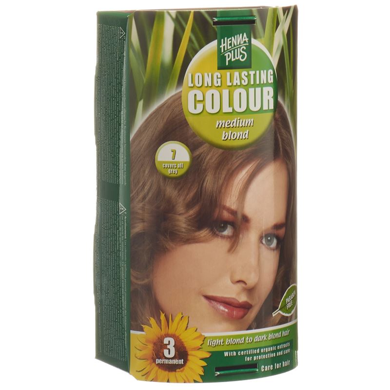 HENNA PLUS Long Last Colour 7 mittelblond