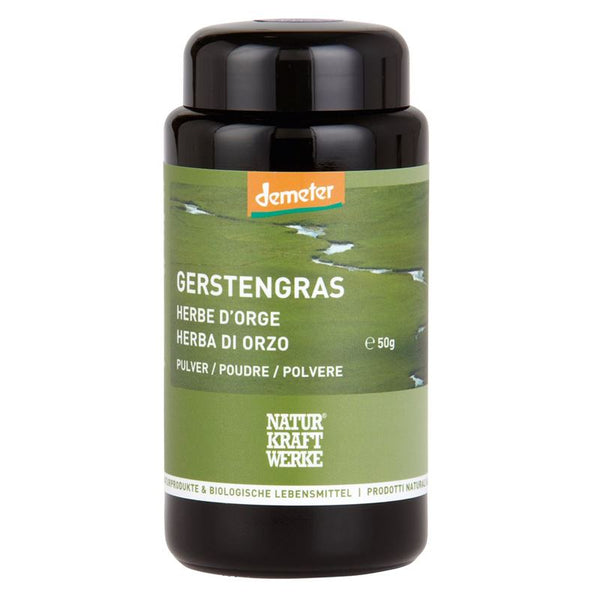 NATURKRAFTWERKE Gerstengras Pulver Demeter 50 g