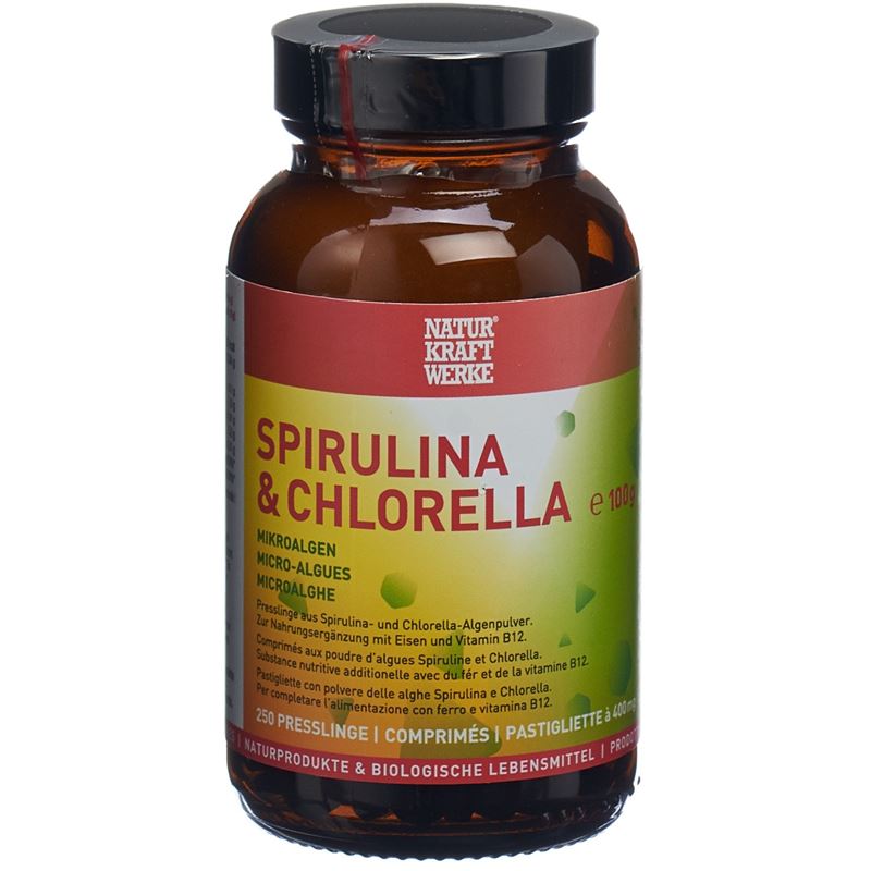 NATURKRAFTWERKE Spirulina&Chlorella Press 250 Stk