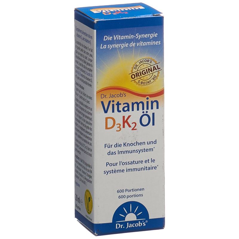 DR. JACOB'S Vitamin D3K2 Öl 20 ml