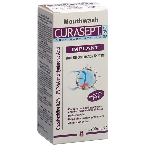 CURASEPT ADS Implant Mouthwash 0.2 % Fl 200 ml