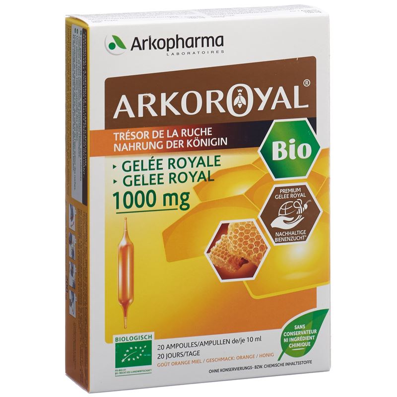 ARKOROYAL Gelée Royale 1000 mg Bio Trinkamp 20 Stk