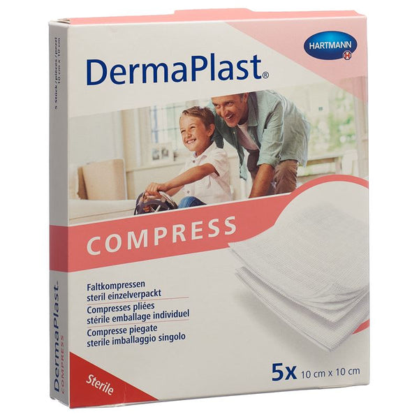 DERMAPLAST Faltkompr Typ17 10x10cm 8fach 5 x 2 Stk