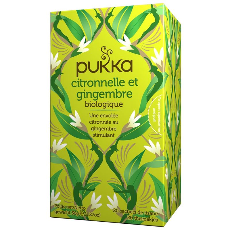 PUKKA Citronnelle et Gingembre Thé bio Btl 20 Stk