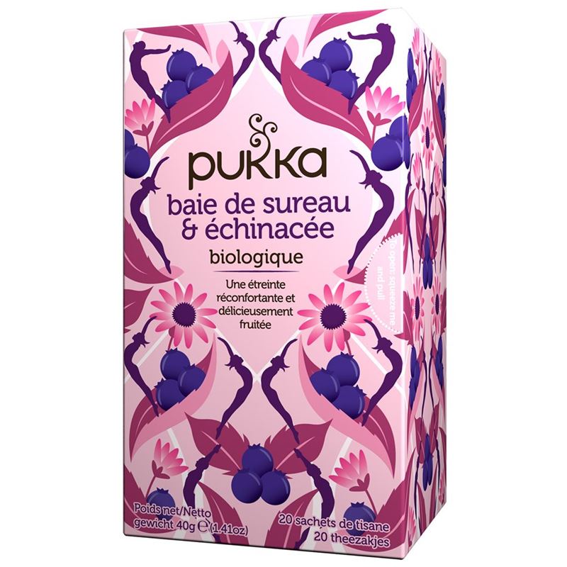 PUKKA Baie de Sureau&Échinacée Thé bio Btl 20 Stk