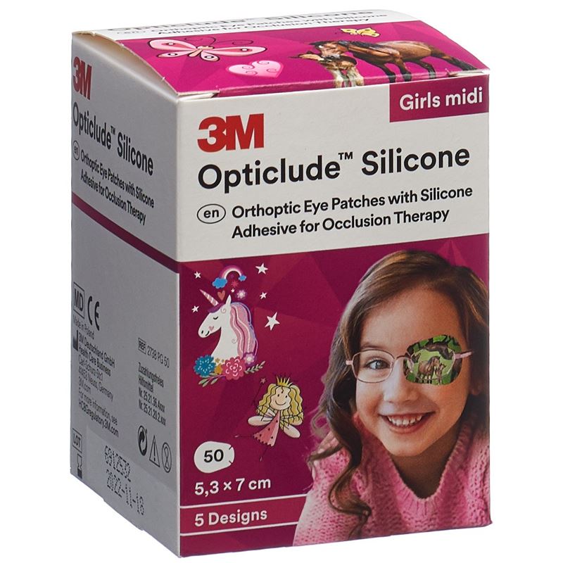 3M OPTICLUDE Sil Augenv 5.3x7cm Midi Gi (n) 50 Stk