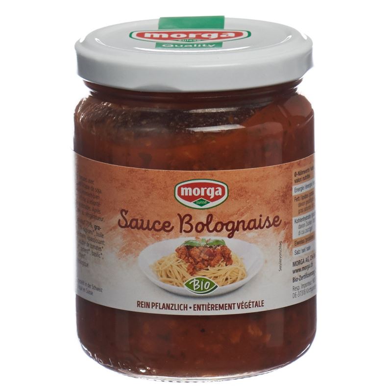 MORGA Sauce Bolognaise mit Soja Bio Glas 250 g