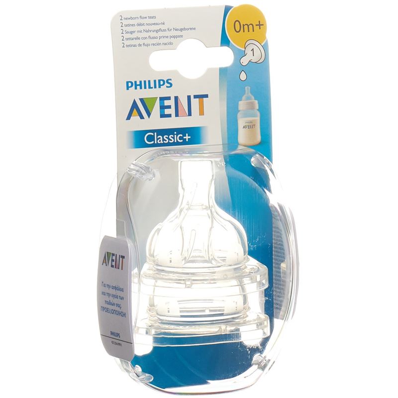 AVENT PHILIPS Klassik-Sauger 1 Loch 2 Stk