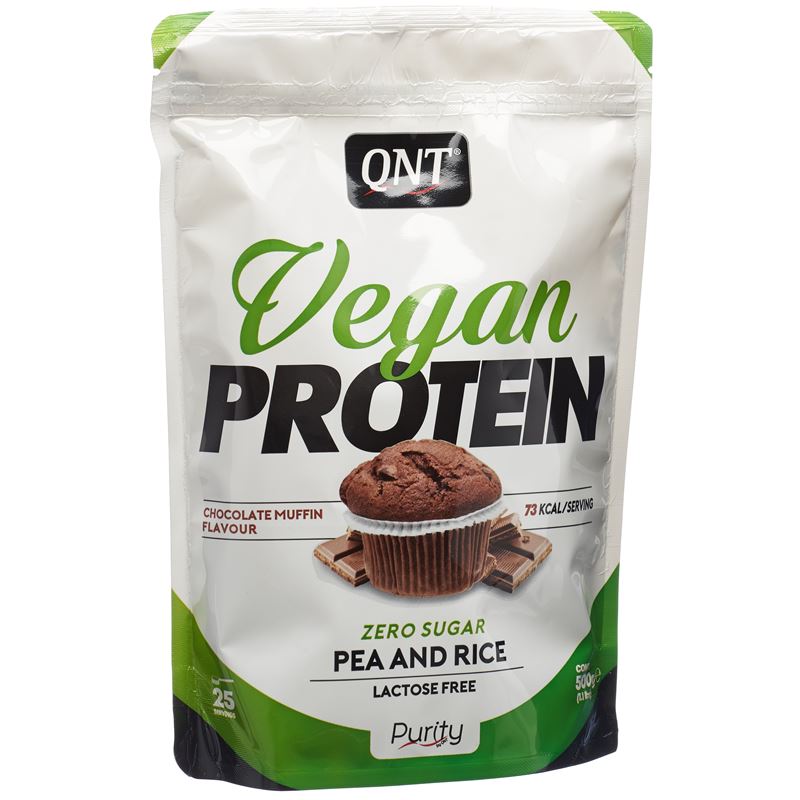 QNT Vegan Protein Zero Sug-Lact Fr Choc Muff 500 g