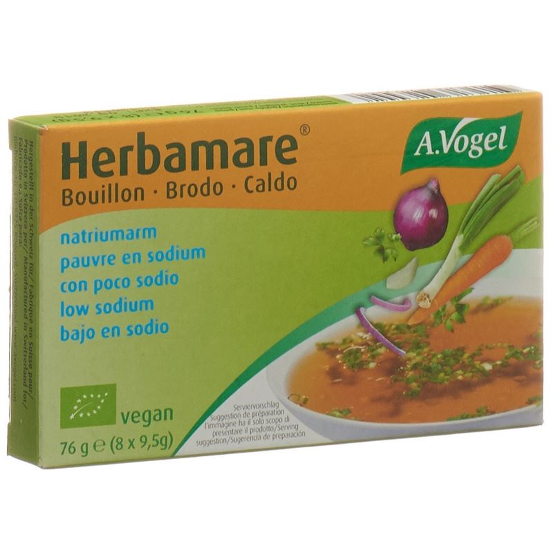 VOGEL Herbamare Bouillon Wür salzarm Bio 8 x 9.5 g