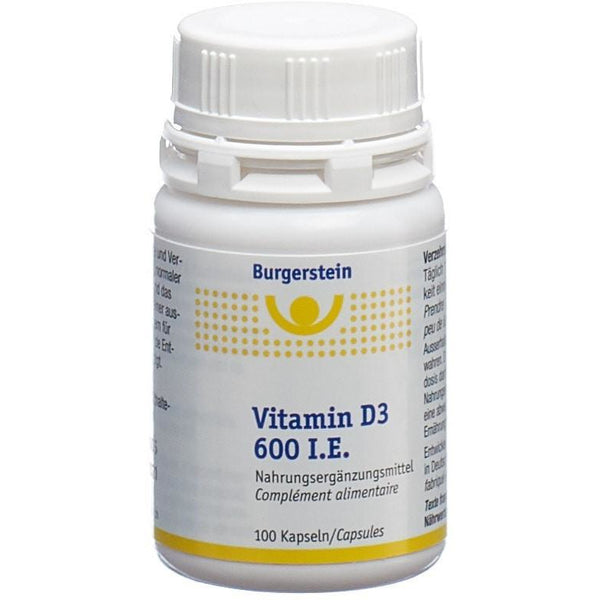 BURGERSTEIN Vitamin D3 Kaps 600 IE 100 Stk