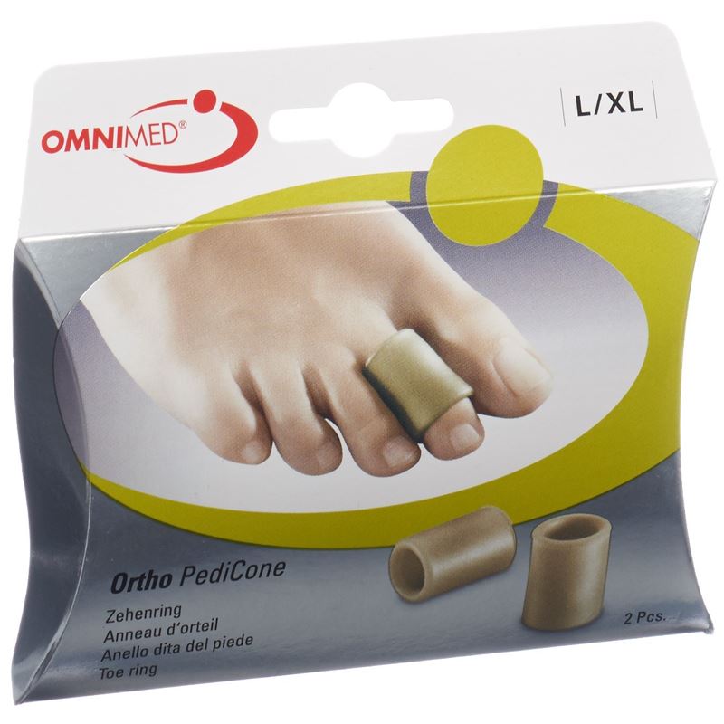 OMNIMED Ortho PediCone Zehenring L/XL 2 Stk