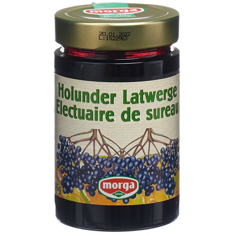 MORGA Konfitüre Holunder Latwerge 375 g