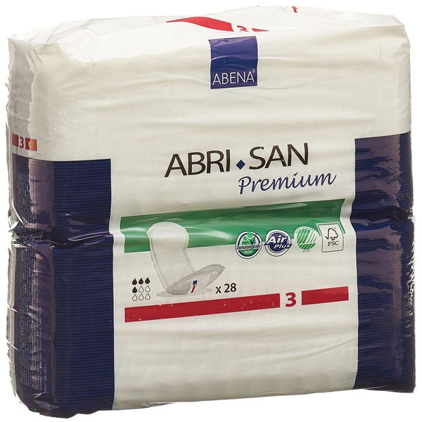 ABRI-SAN Premium Nr3 11x33cm rot 28 Stk