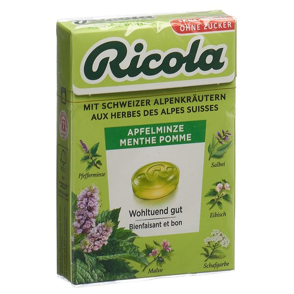 RICOLA Apfelminze Bonbons oZ m Stevia Box 50 g