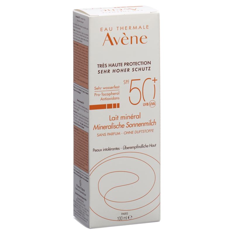 AVENE SUN Mineralische Sonnenmilch SPF 50+ 100 ml