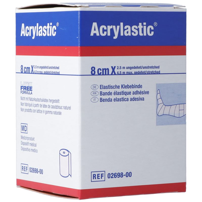 ACRYLASTIC Pflasterbinde 2.5mx8cm elastisch