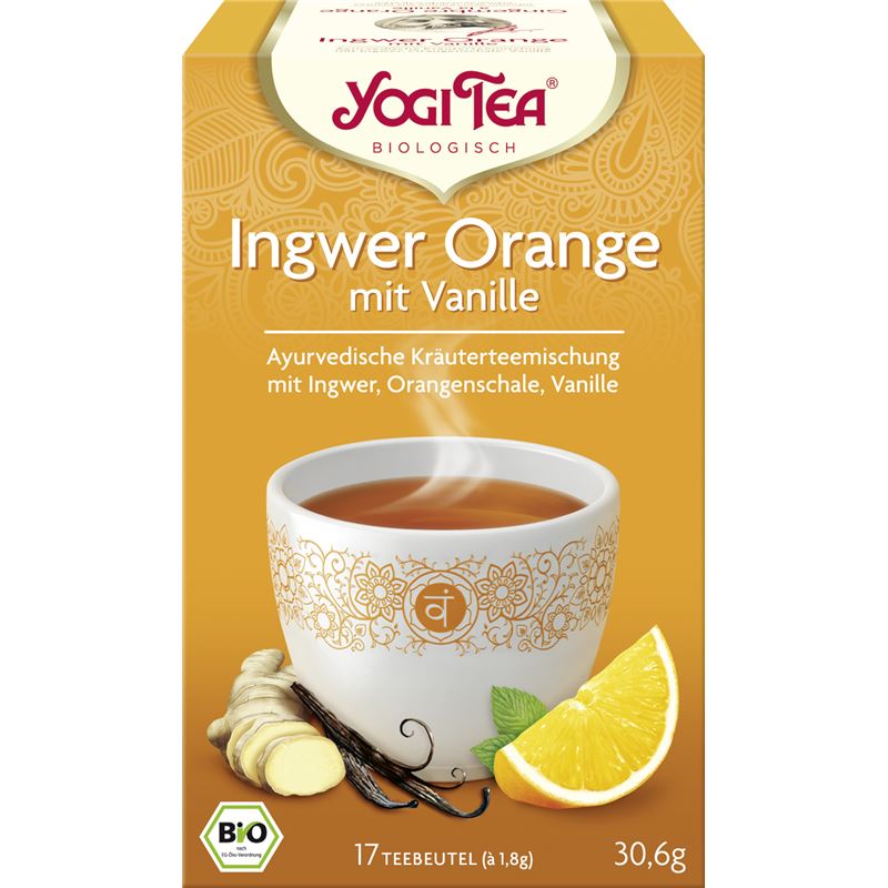 YOGI TEA Ingwer Orange mit Vanille 17 Btl 1.8 g