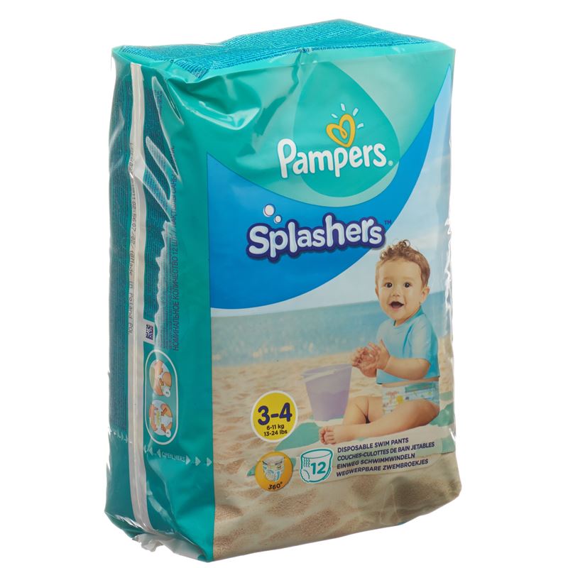 PAMPERS Splashers Gr3-4 Tragepack 12 Stk