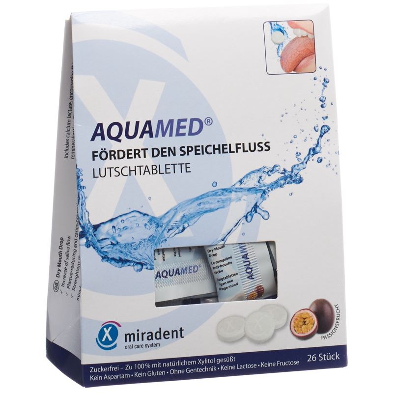 MIRADENT AQUAMED Mundtrockenheits Lutschtabl 60 g